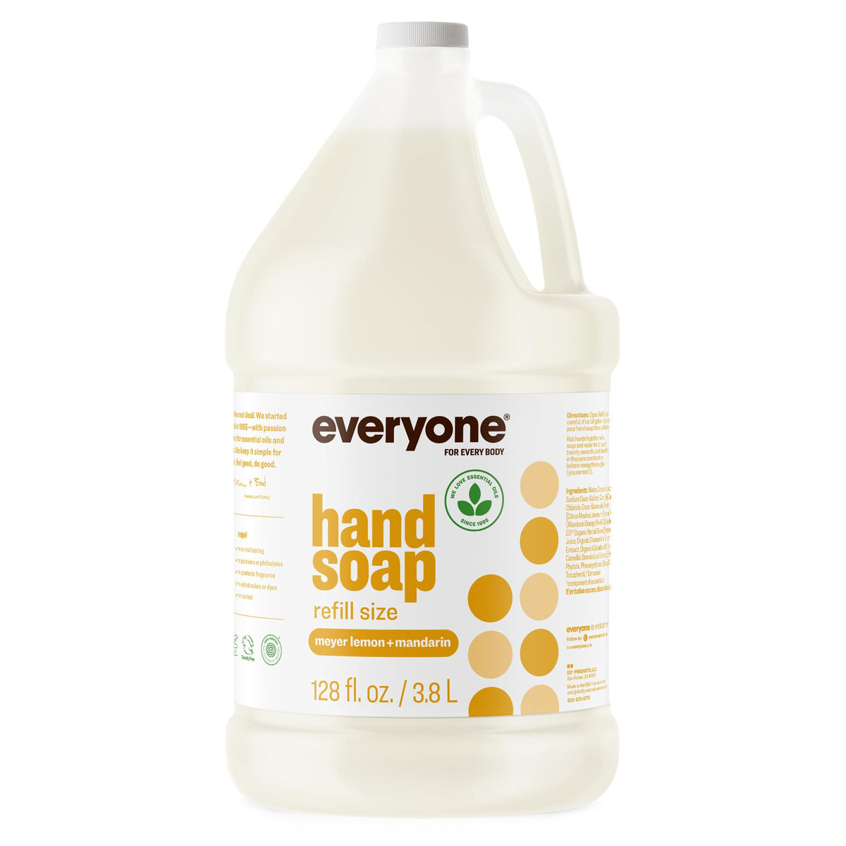 everyone front label showing scent and recycled bottle benefit