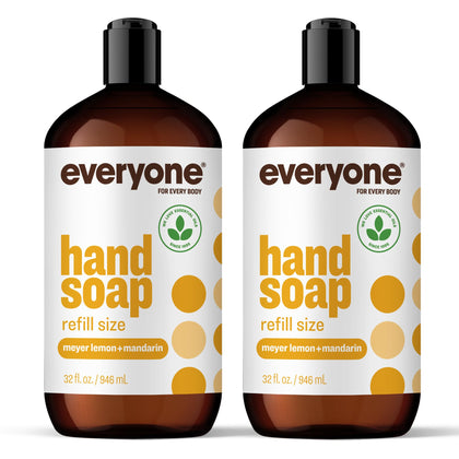 everyone for every body front packaging showing two 32 oz refill bottles and citrus scent benefit