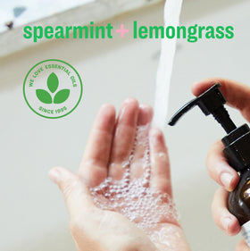 everyone pouring refill into countertop dispenser demonstrating convenience