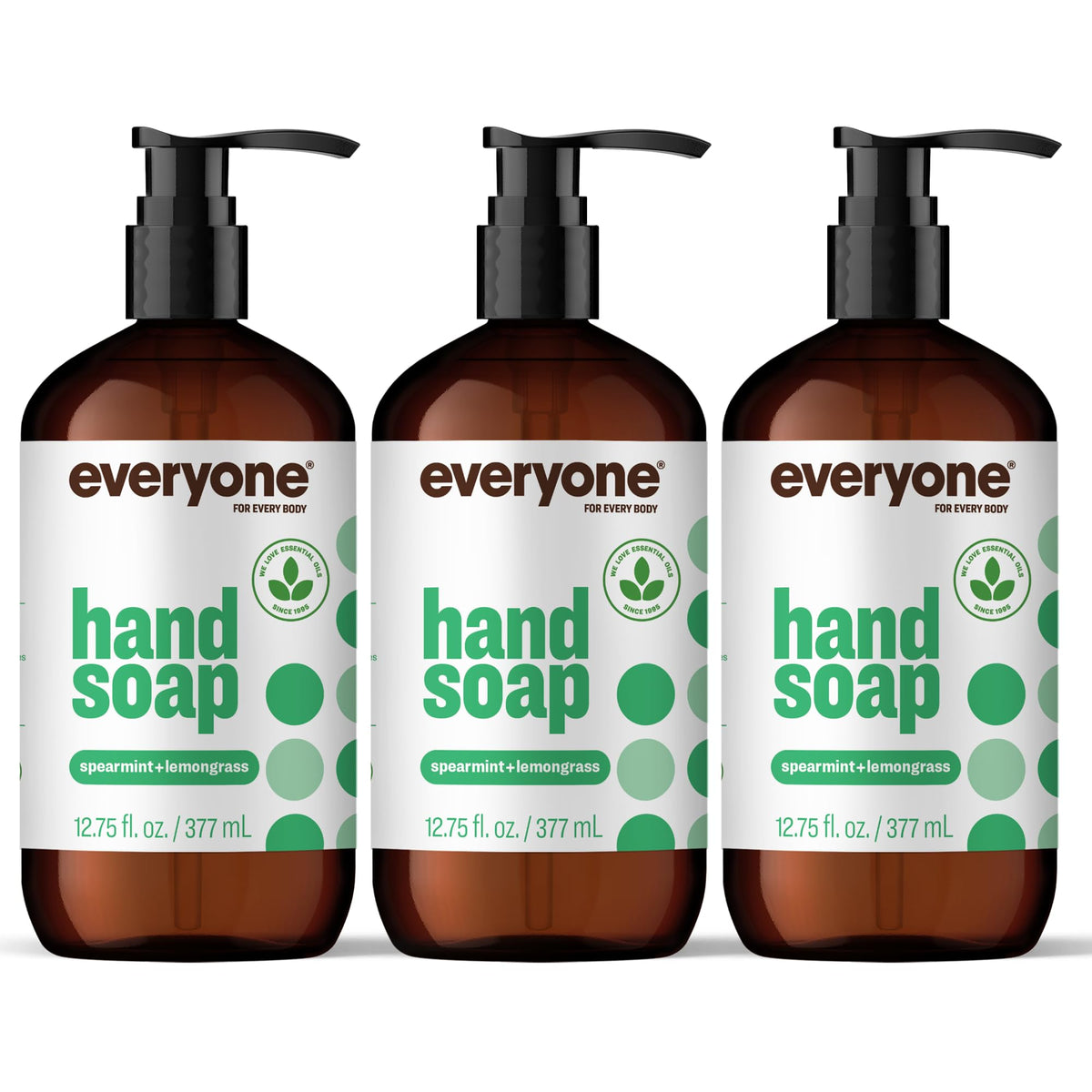 everyone front packaging showing spearmint and lemongrass scent and clean design benefit