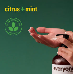 everyone lotion texture on hand demonstrating lightweight, fast‑absorbing moisturizer