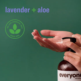 everyone for every body lotion texture on hand showing lightweight absorption and smooth finish benefit