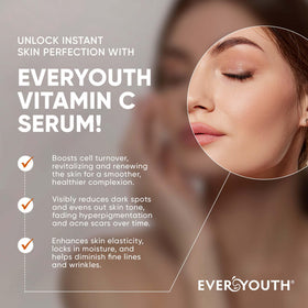 EVERYOUTH ingredient label close-up highlighting active ingredients and product transparency
