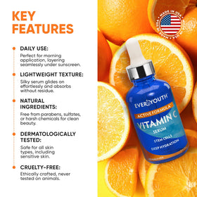 EVERYOUTH serum in hand applying drops to skin to show ease of use and layering benefit