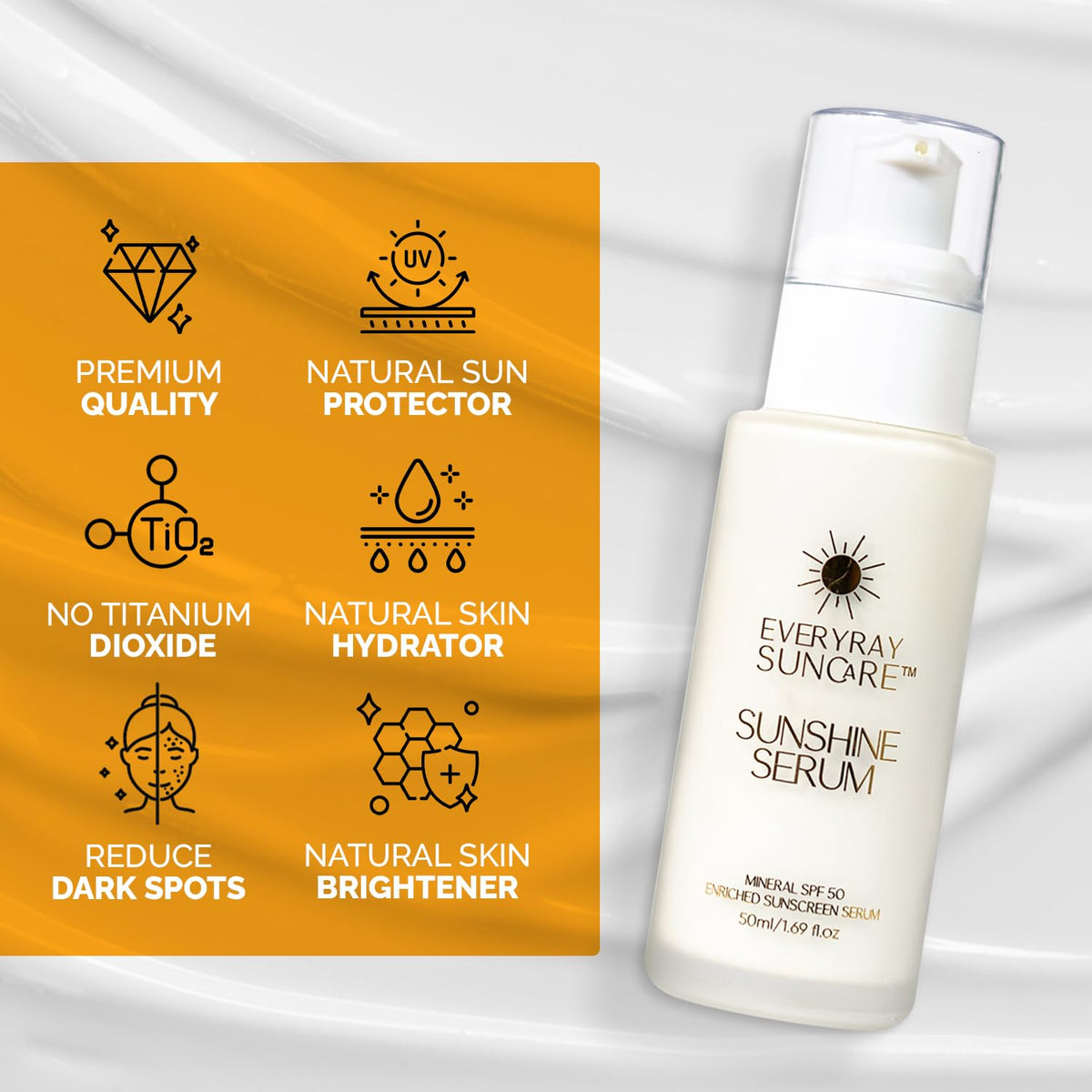 EveryRay Suncare application on hand demonstrating smooth non-greasy finish