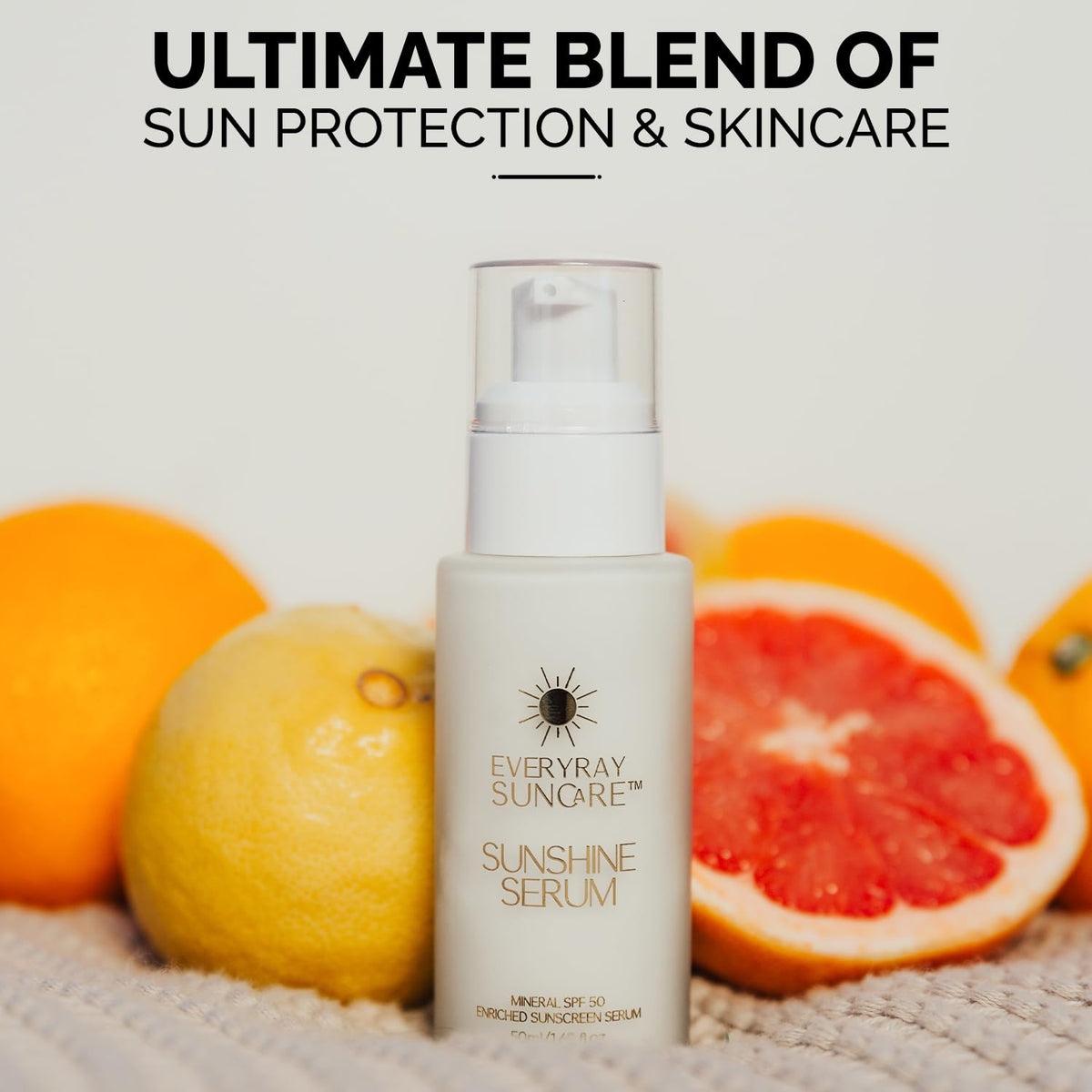 EveryRay Suncare squalane and vitamin C ingredients visualization boosting skin radiance