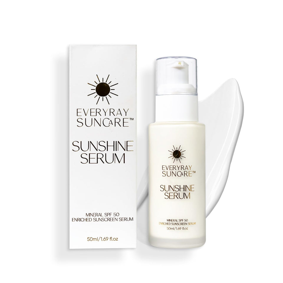 EveryRay Suncare front bottle showing SPF 50 and product branding for confidence