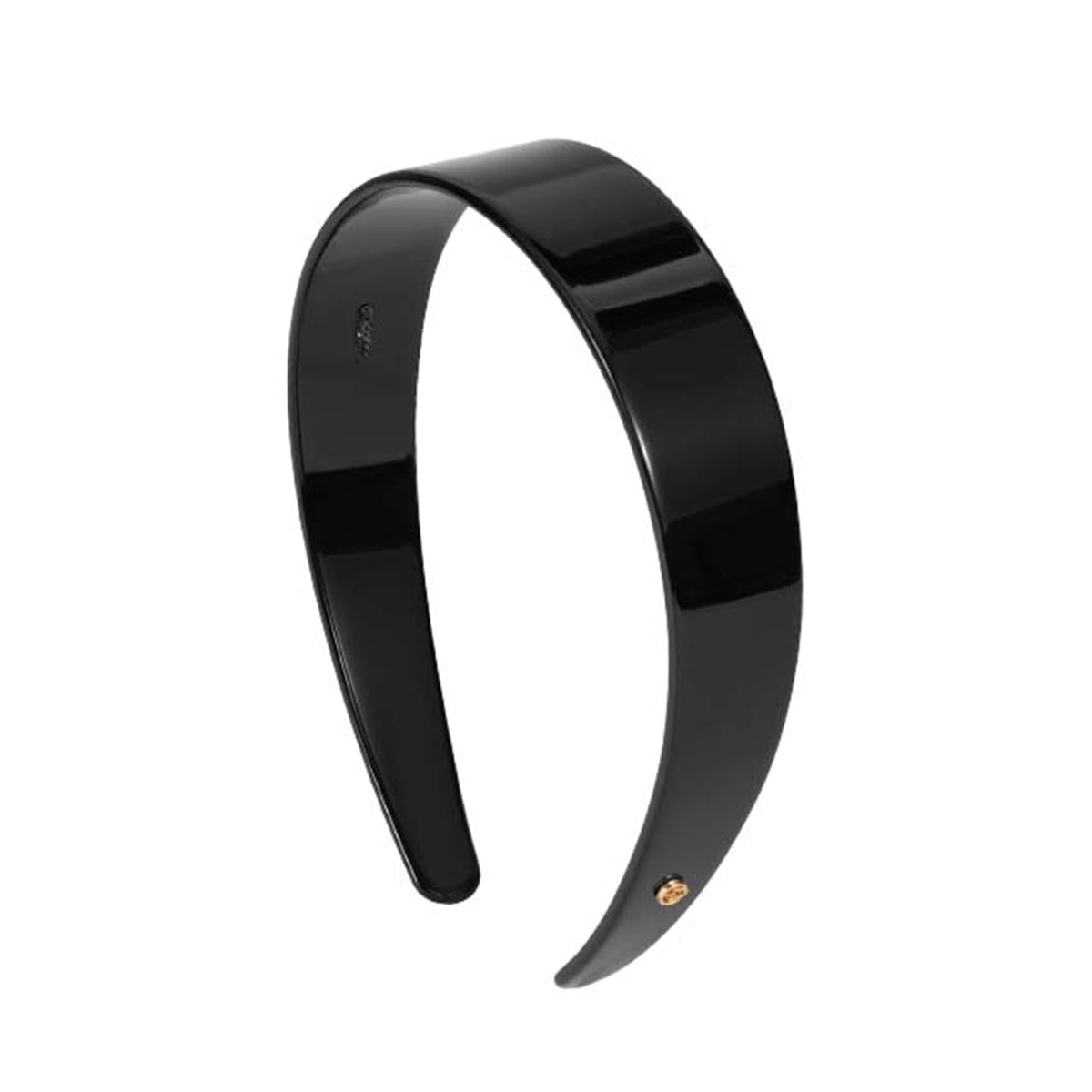EVITA PERONI front view black headband showing clean silhouette and polished look