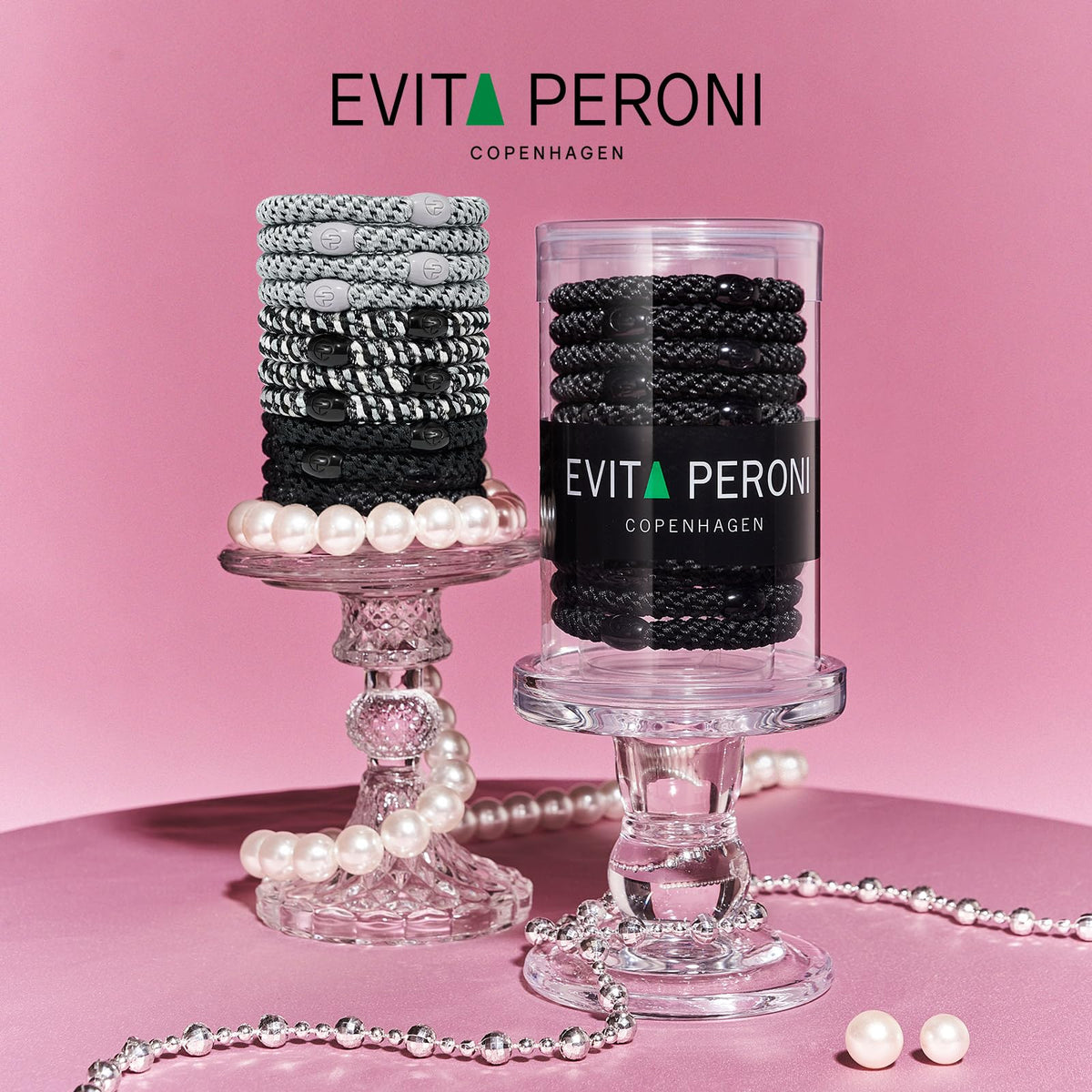 EVITA PERONI used in a high ponytail demonstrating secure hold during activity