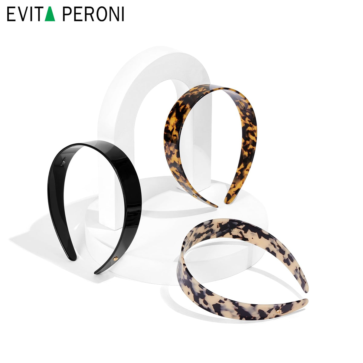 EVITA PERONI on model with formal updo showing elegant event-ready look