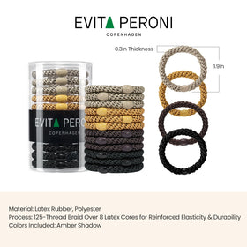 EVITA PERONI in-use at gym holding high ponytail securely during workout