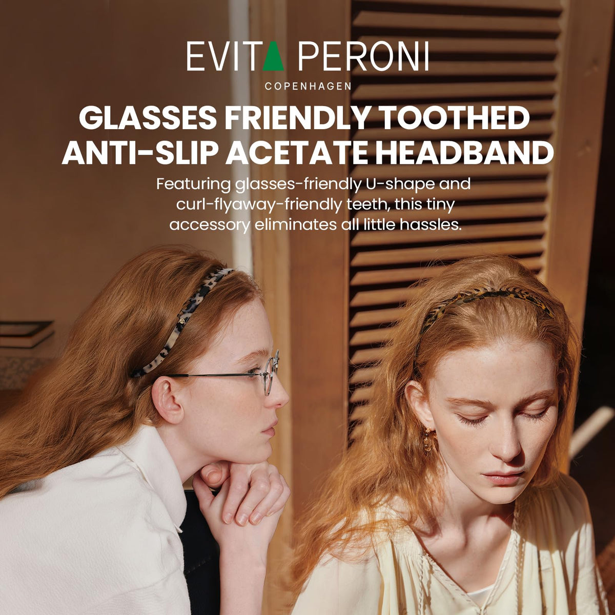 EVITA PERONI side profile highlighting ergonomic U-shaped no-pressure design