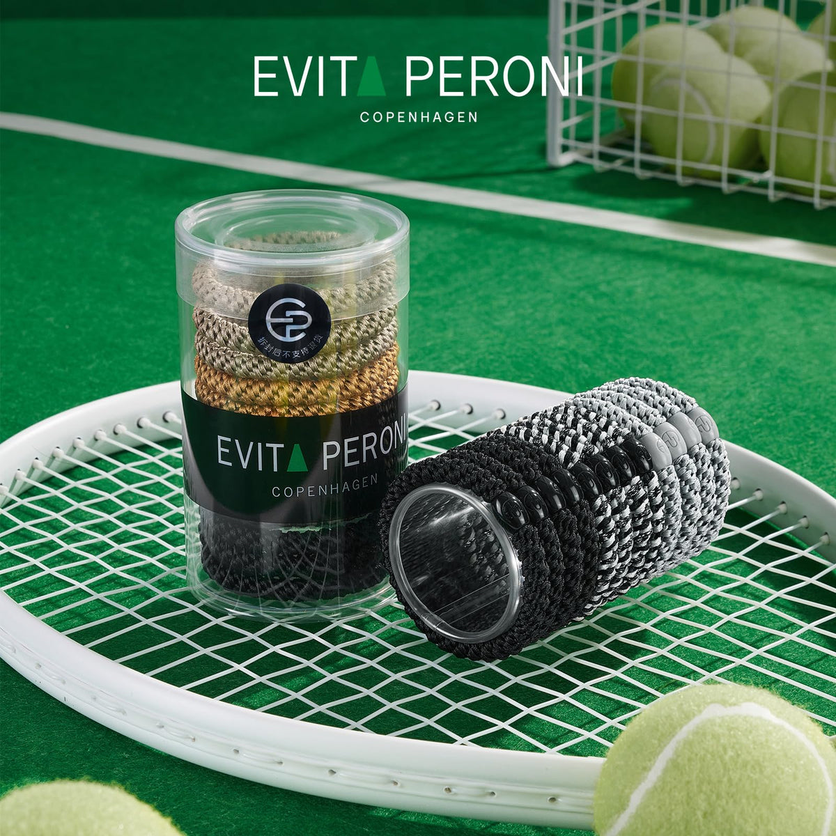 EVITA PERONI size comparison in hand illustrating compact, travel-friendly pack
