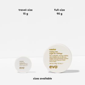 EVO Cassius jar next to ruler showing compact 3.17 oz scale