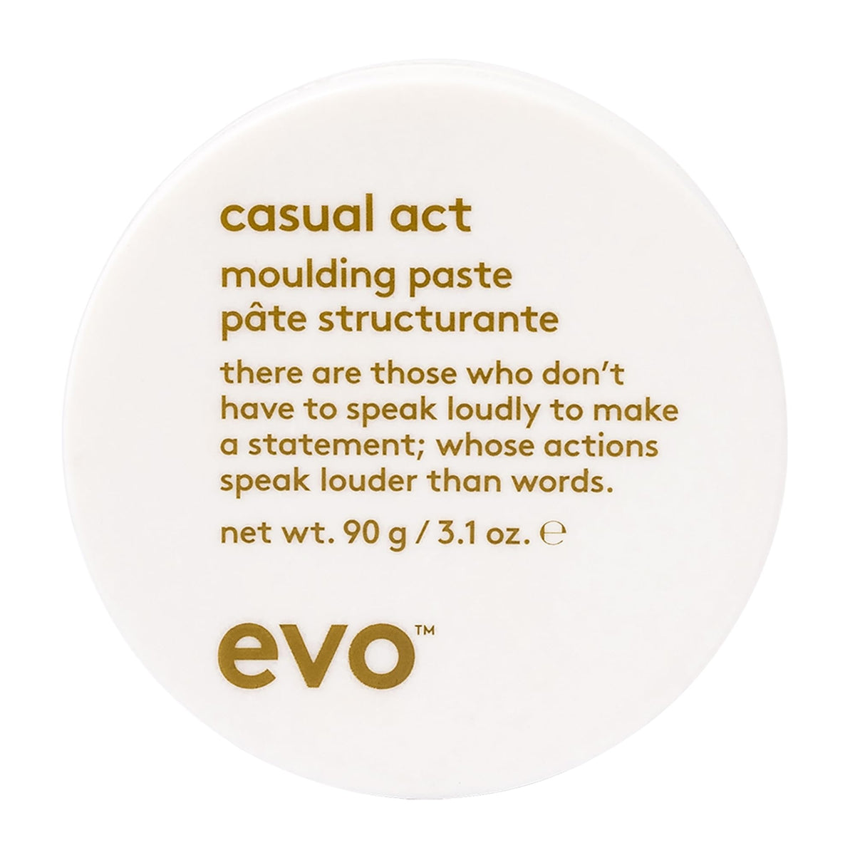 EVO jar front view showing compact packaging and easy storage benefit