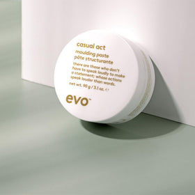 EVO styled hair lifestyle shot demonstrating natural-looking texture benefit