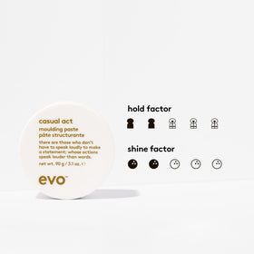 EVO paste texture close-up highlighting matte finish and workable hold