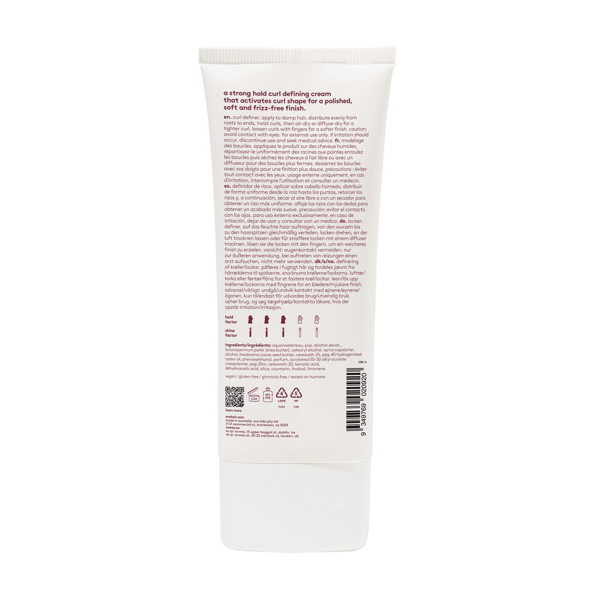 EVO close-up texture of cream showing smooth moisturizing benefit