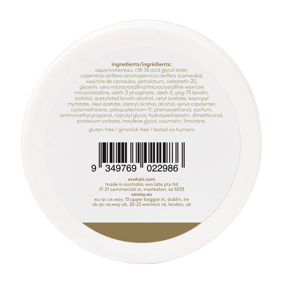 EVO Crop Strutters open jar texture highlighting creamy paste for easy application