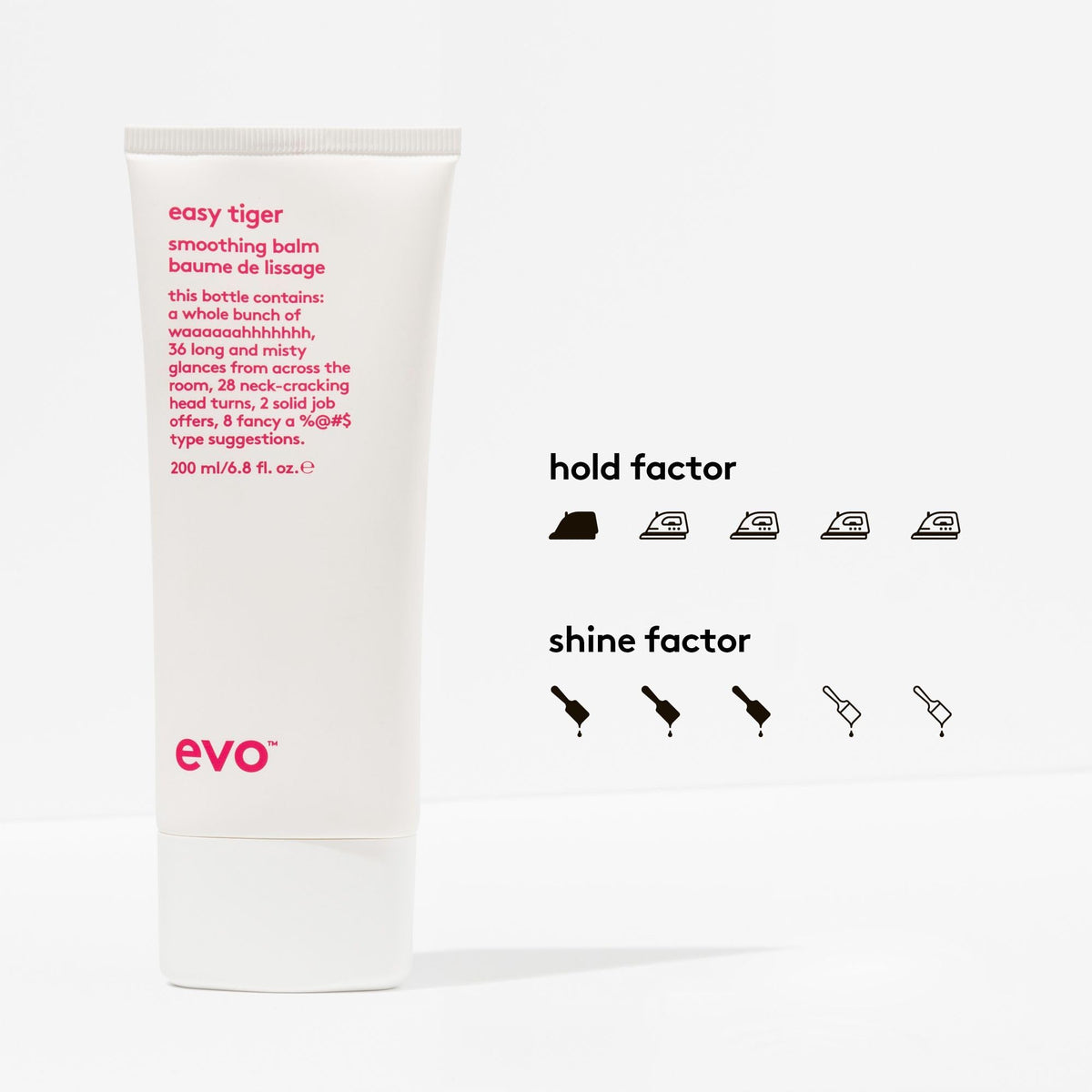 EVO balm on palm illustrating amount to use and easy spread