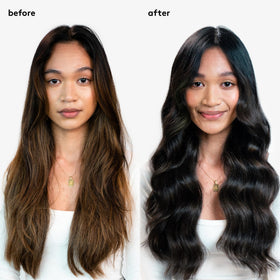 EVO Fabuloso Cool Brown applied to brown hair demonstrating quick toning