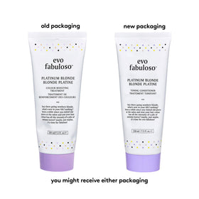 EVO close-up of conditioner texture highlighting creamy violet tint and slip