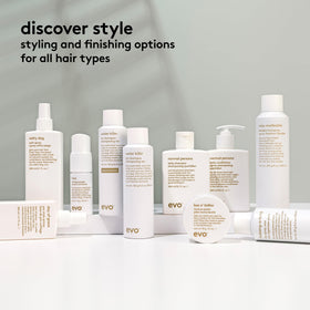 EVO on bathroom shelf in lifestyle scene conveying clean-routine benefit