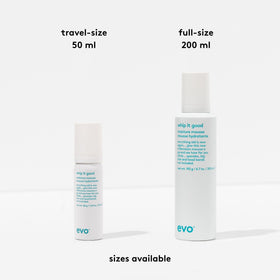 EVO bottle on bathroom shelf in daily routine setting for styling convenience