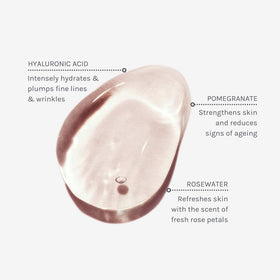 Evolve Organic Beauty serum texture on skin illustrating lightweight absorption benefit