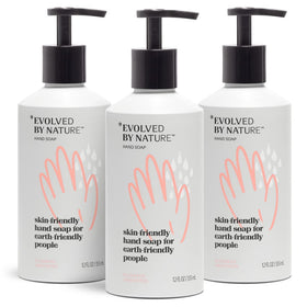 EVOLVED BY NATURE front packaging showing 12 oz bottle and label benefit