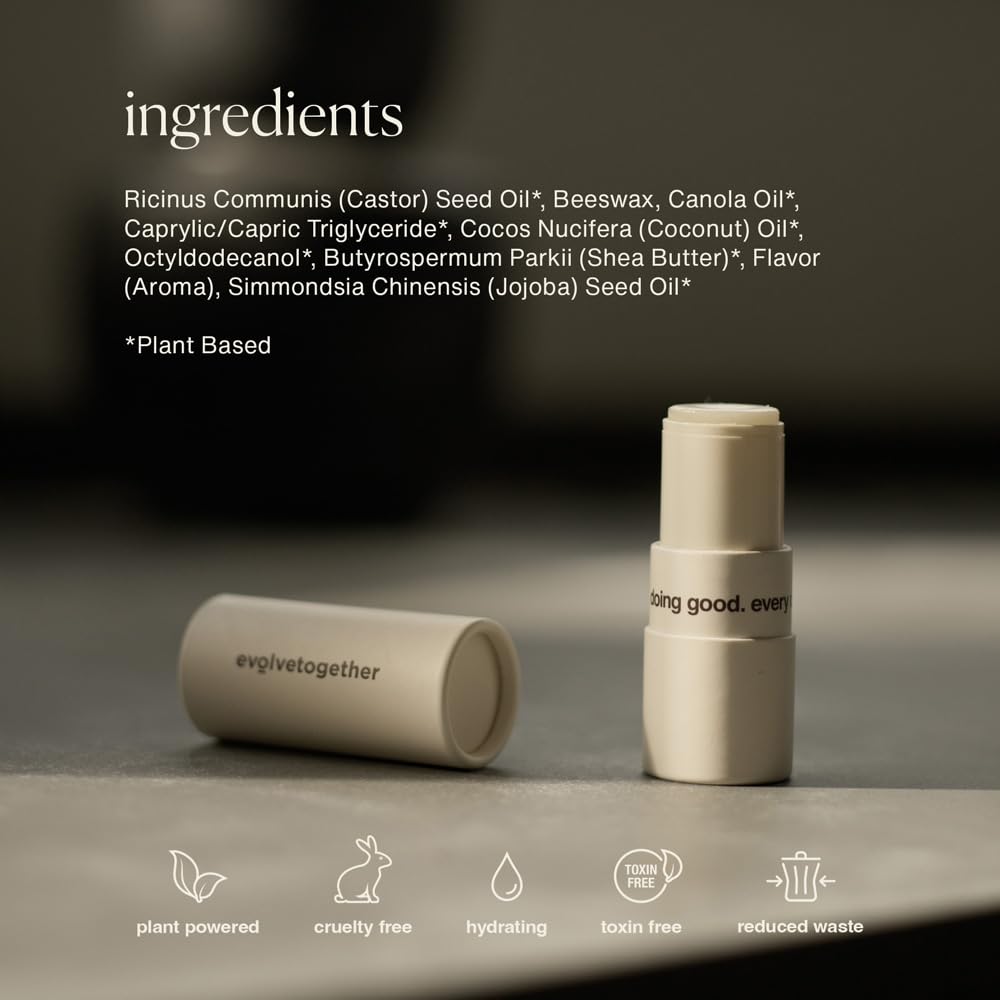 evolvetogether next to a phone showing 1 oz size for travel convenience benefit