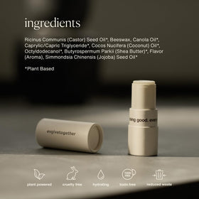 evolvetogether next to a phone showing 1 oz size for travel convenience benefit