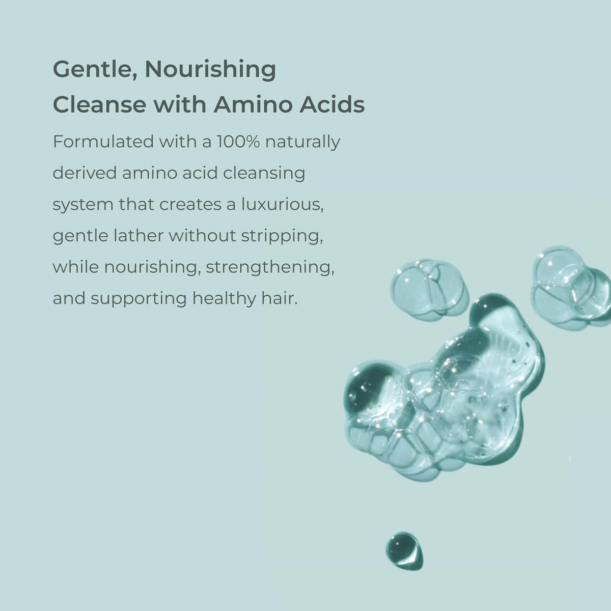 EVOLVh shampoo texture poured to show creamy hydration benefit