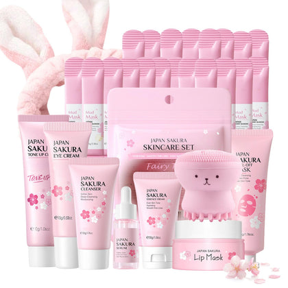 Evolvique front packaging showing sakura scent and complete kit benefits