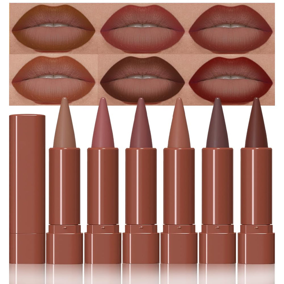 evpct front packaging showing six warm matte crayons and kit organization for convenience