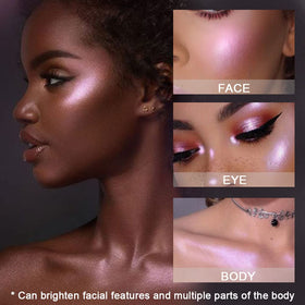 evpct shades swatches on arm showing multichrome color shift and pigmentation benefit