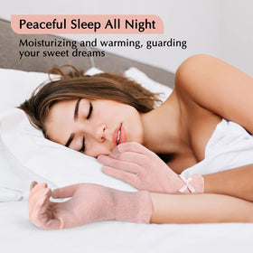 Evridwear gloves with cream application staged to illustrate how to use overnight