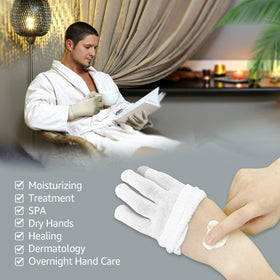 evridwear gloves worn on hands while applying cream for protection