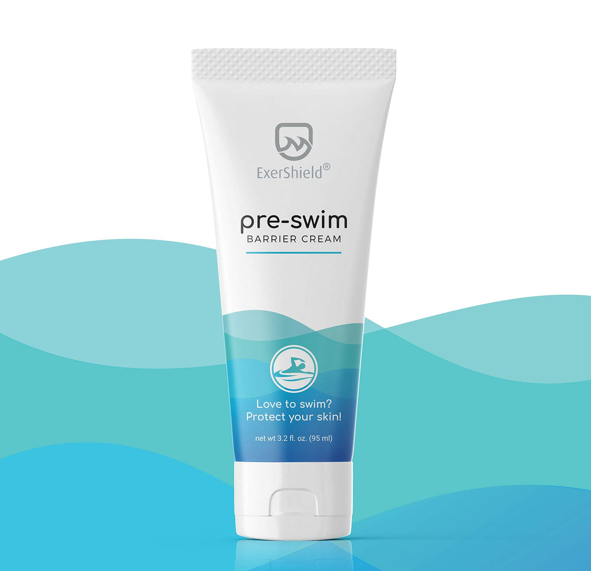 Exershield label ingredients detail highlighting natural oils and reef-safe benefit