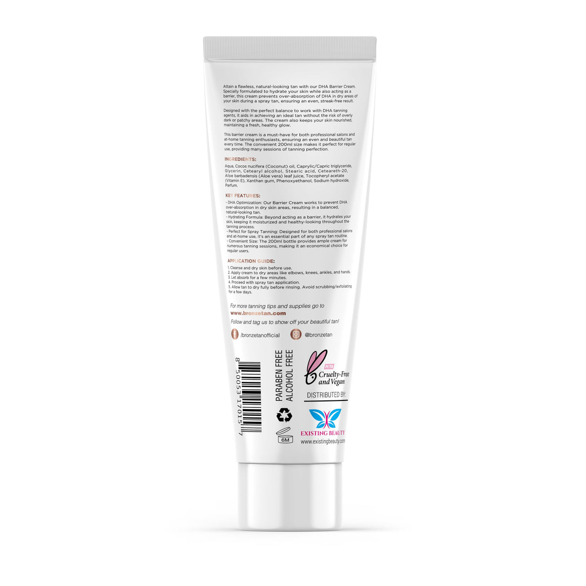 Existing Beauty bottle in salon kit lifestyle scene showing professional readiness