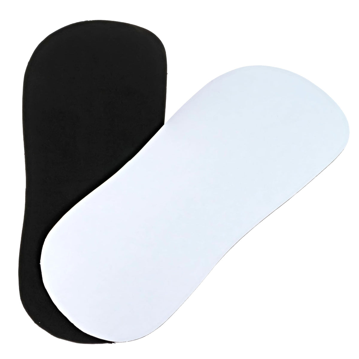 Existing Beauty pads applied on feet during spray tan for clean results
