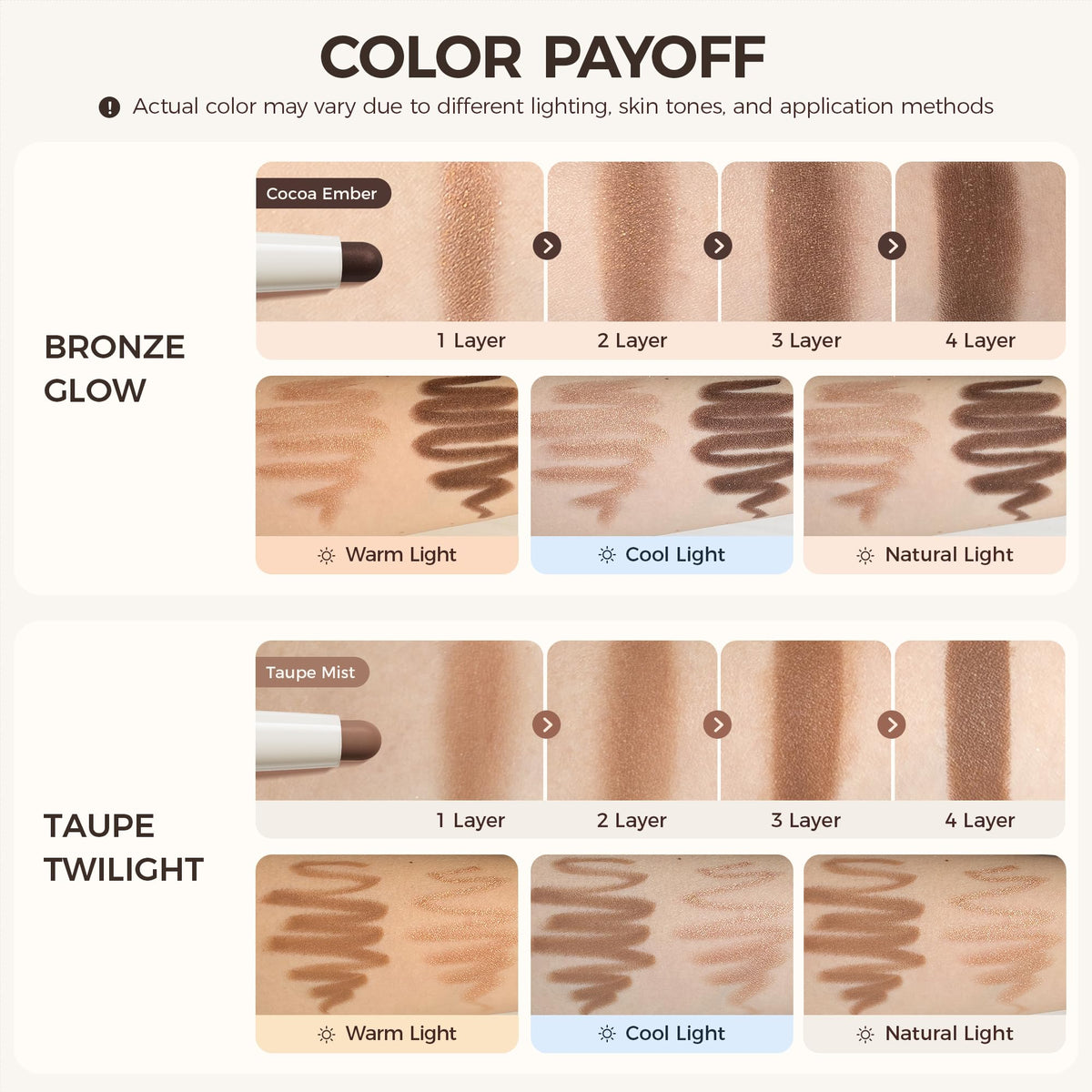 exmiloo daytime eye look showing soft natural finish benefit