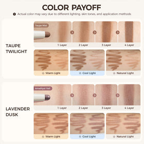 exmiloo lavender dusk mauve-brown blended for soft dimension