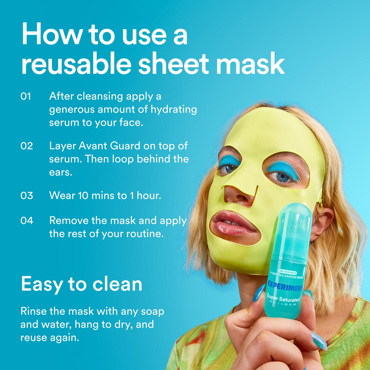 Experiment Avant Guard held in a hand showing large size and coverage benefit