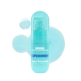 Experiment serum front bottle shows sleek design and clinical hydration benefit