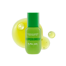 Experiment bottle front view showing clean design and nourishing oil benefit