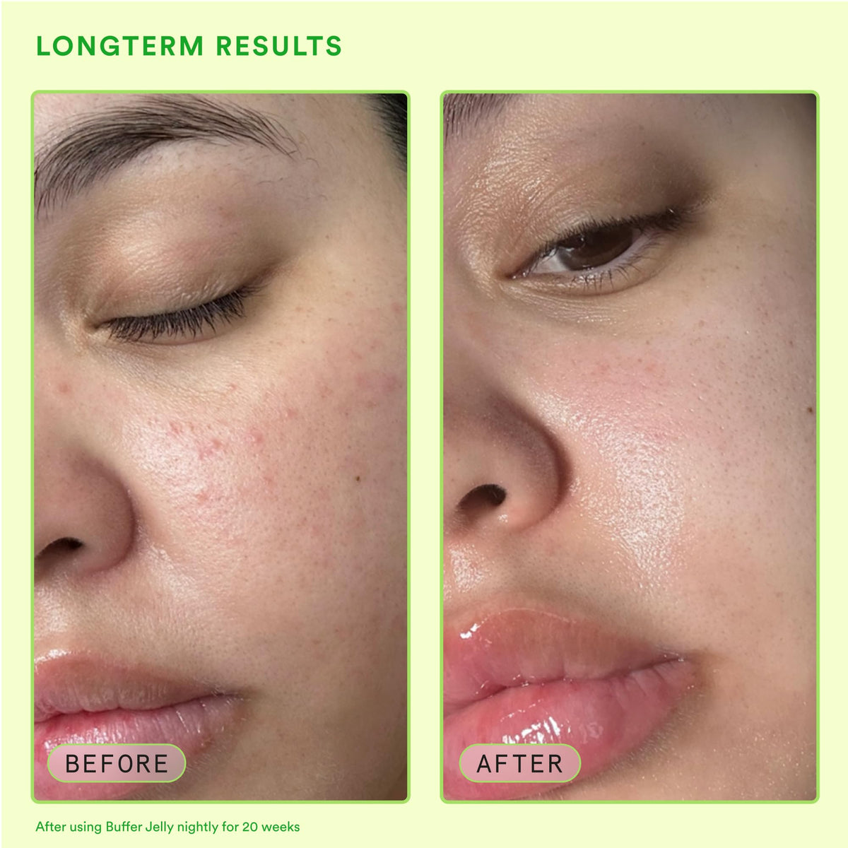 Experiment applied to hand demonstrating smooth hydration benefit