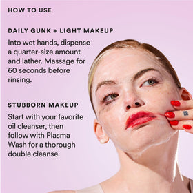 Experiment being used in morning routine, removes sunscreen while hydrating