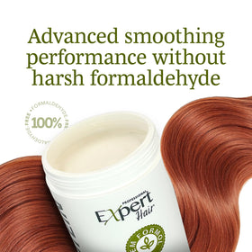 Expert Hair application in salon with stylist applying treatment for controlled, professional results