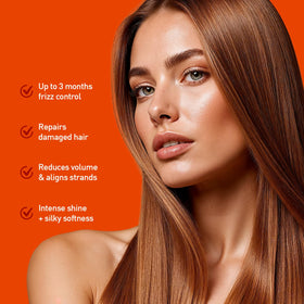 Expert Hair label and ingredients close-up highlighting keratin and hydrating blend